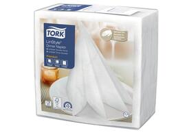 Dinerservet Tork Linstyle Premium 1/4 vouw 1-laags 390x390mm 50 vel wit 478722