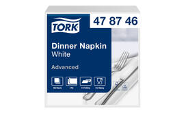 Dinerservet Tork Advanced 1/4 vouw 2-laags 395x390mm 150 vel wit 478746