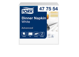 Dinerservet Tork Advanced 1/8 vouw 2-laags 395x390mm 150 vel wit 477554