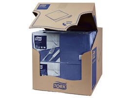 Lunchservet Tork Advanced 1/4 vouw 2-laags 328x325mm 200 vel donkerblauw 477215