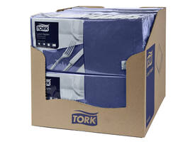 Lunchservet Tork Advanced 1/4 vouw 2-laags 328x325mm 200 vel donkerblauw 477215