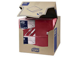 Lunchservet Tork Advanced 1/4 vouw 2-laags 328x325mm 200 vel bordeauxrood 477213