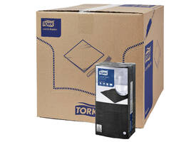Cocktailservet Tork Advanced 1/4 vouw 2-laags 238x238mm 200 vel zwart 477829
