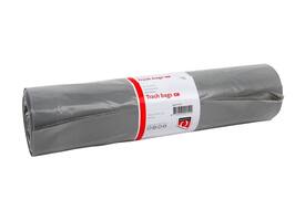 Afvalzak Quantore LDPE T50 60L grijs extra stevig 60x90cm rol à 25st