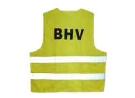 Veiligheidsvest Leina met opdruk "BHV " geel