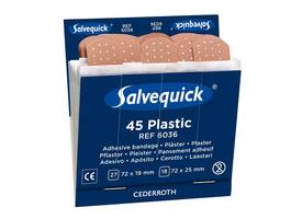 Pleisters Salvequick navulling plastic 6x 45 stuks