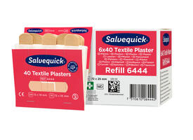 Pleisters Salvequick navulling textiel 6x 40 stuks