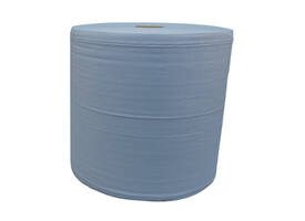 Poetspapier Katrin Industrial extra groot 3-laags 1000 vel blauw 464262
