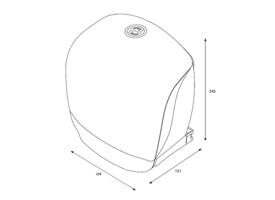 Toiletpapierdispenser Katrin Gigant S jumbo klein wit 90069