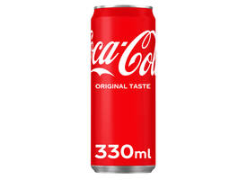 Frisdrank Coca Cola Regular blik 330ml