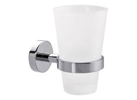 Bekerhouder tesa® Smooz hoogglans verchroomd metaal zelfklevend