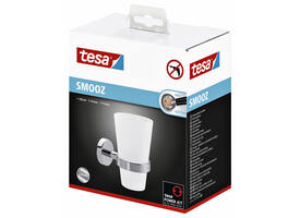 Bekerhouder tesa® Smooz hoogglans verchroomd metaal zelfklevend