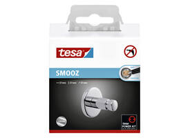 Handdoekhaak tesa® Smooz hoogglans verchroomd metaal zelfklevend
