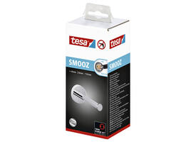 Reserverolhouder tesa® Smooz hoogglans verchroomd metaal zelfklevend