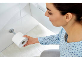 Reserverolhouder tesa® Smooz hoogglans verchroomd metaal zelfklevend