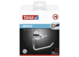 Toiletrolhouder tesa® Smooz hoogglans verchroomd metaal zelfklevend