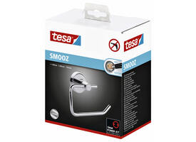 Toiletrolhouder tesa® Smooz hoogglans verchroomd metaal zelfklevend