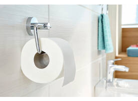 Toiletrolhouder tesa® Smooz hoogglans verchroomd metaal zelfklevend