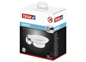 Zeephouder tesa® Smooz hoogglans verchroomd metaal zelfklevend