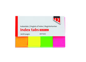 Indextabs Quantore 20x50mm neon 200 stuks