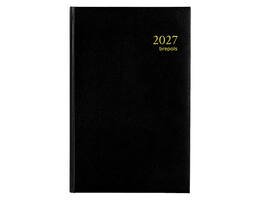 Agenda 2027 Brepols Saturnus Luxe 1dag/1pagina zwart