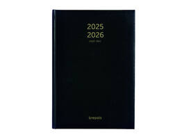 Agenda 2026-2027 Brepols Bretime Lima 16maanden 7dagen/2pagina's zwart