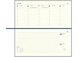 Agenda 2027 Ryam Notations Mundior 7dagen/2pagina's landscape zwart