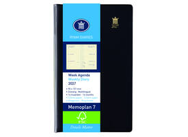 Agenda 2027 Ryam Memoplan 7 Suprema 7dagen/2pagina's ringplastic assorti