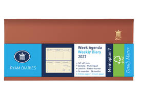 Agenda 2027 Ryam Memoplan 7 Nappa 7dagen/2pagina's landscape assorti