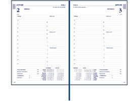 Agenda 2027 Ryam Twenty-four Mundior 1dag/1pagina blauw