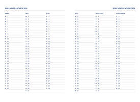 Agenda 2027 Ryam Weekplan Plus Mercury groot letter 7dagen/2pagina's zwart
