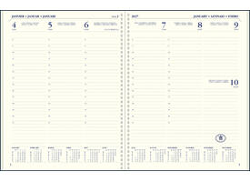 Agenda 2027 Ryam Executive Nappa 7dagen/2pagina's ringplastic zwart