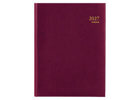Agenda 2027 Brepols Timing Lima 7dagen/2pagina's viertalig bordeaux