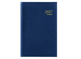 Agenda 2027 Brepols Saturnus Luxe 1dag/1pagina blauw