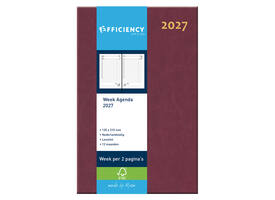 Agenda 2027 Ryam Efficiency Baladek 7dagen/2pagina's bordeaux