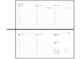 Agenda 2027 Ryam Memoplan 7 Mundior Suprema 7dagen/2pagina's landscape zwart