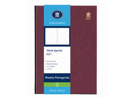 Agenda 2027 Ryam Weekly Mundior 7dagen/2pagina's bordeaux
