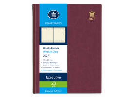 Agenda 2027 Ryam Executive Mundior 7dagen/2pagina's bordeaux