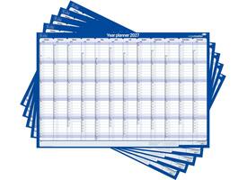 Jaarplanner 2027 Legamaster 1 persoon 90x60cm horizontaal gelamineerd Engelstalig