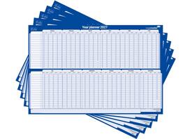Projectplanner 2026 Legamaster 90x60cm horizontaal gelamineerd Engelstalig