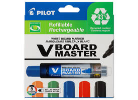 Whiteboardmarker PILOT Begreen rond medium assorti 5 stuks