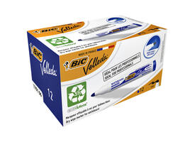Whiteboardmarker Bic Velleda 1701 rond large blauw