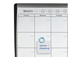 Whiteboard Nobo magnetische planner met prikbord van kurk 58,5x43cm