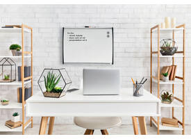 Whiteboard Nobo 58.5x43cm gewelfd