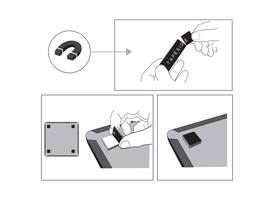 Whiteboard Nobo 21.6x28cm magnetisch assorti
