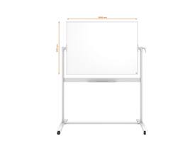 Whiteboard Nobo kantelbord mobiel 90x120cm staal