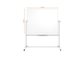 Whiteboard Nobo kantelbord 120x150cm magnetisch emaille