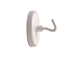 Magneet met haak MAUL 47mm trekkracht 12kg wit 5 stuks