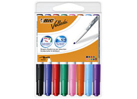 Whiteboardmarker Bic Velleda 1748 rond medium assorti blister à 8st