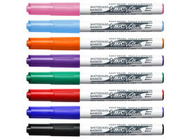 Whiteboardmarker Bic Velleda 1748 rond medium assorti blister à 8st